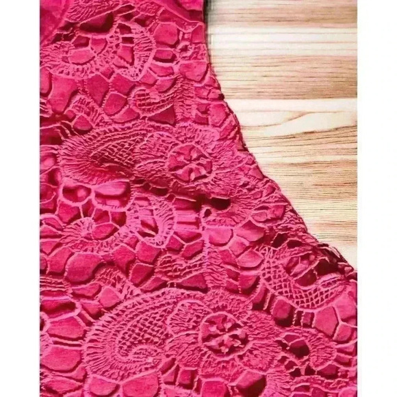 French Sunday Lace Front Sleeveless Top Size 2X Hot Pink - Picture 4 of 6